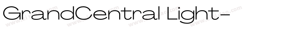 GrandCentral Light字体转换